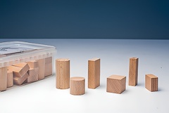 Игровой набор Фребеля "Конструктор" (50 элементов, бук, серия "Красота вокруг нас") - fgospostavki.ru - Кубинка