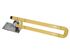 Поручень откидной с антибактериальным покрытием (желтый) - fgospostavki.ru - Кубинка