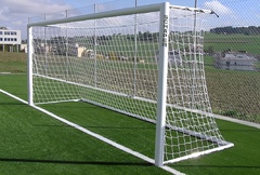 Сетка для футбольных ворот (нить 2,2 миллиметра, 7,5Х2,5Х(1Х2) ячейка 100Х100) - fgospostavki.ru - Кубинка