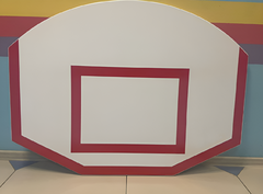 Щит стритбольный тренировочный (влагостойкая фанера), размер 1200х900 миллиметров - fgospostavki.ru - Кубинка