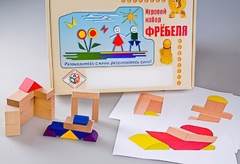 Игровой набор Фребеля "Конструктор деревянный без соединений-2" (Серия "Эксперимент") - fgospostavki.ru - Кубинка