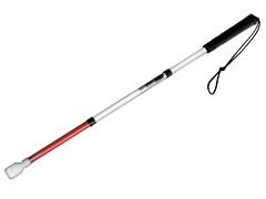 Трость складная графит детская на крючке 85 сантиметров (5 светоотражающих звеньев) - fgospostavki.ru - Кубинка