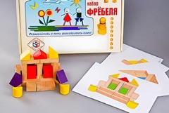 Игровой набор Фребеля "Конструктор деревянный без соединений-4" (Серия "Эксперимент") - fgospostavki.ru - Кубинка