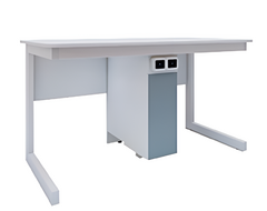 Стол ученический для кабинета физики/биологии двухместный - fgospostavki.ru - Кубинка