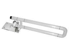 Поручень откидной с антибактериальным покрытием (белый) - fgospostavki.ru - Кубинка