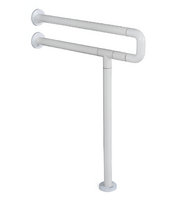 Поручень напольно-настенный с антибактериальным покрытием (белый) - fgospostavki.ru - Кубинка