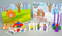 Игровой набор Фребеля "Заюшкина избушка" (серия "Сказочный мир". Выпуск 1) - fgospostavki.ru - Кубинка