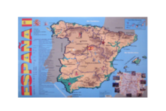 Учебная карта Испания на испанском языке - fgospostavki.ru - Кубинка