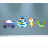 Комплект бизибордов «В сказочном королевстве» 4 в 1 - fgospostavki.ru - Кубинка