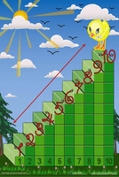 Интерактивная таблица на магнитах "Лесенка для счета" - fgospostavki.ru - Кубинка