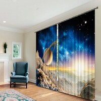 Комплект светонепроницаемых штор "Космическая история" - fgospostavki.ru - Кубинка