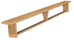 Скамейка гимнастическая (деревянные ножки) (4 м)  - fgospostavki.ru - Кубинка