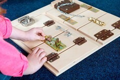Тактильно-развивающая панель “Замочки” - fgospostavki.ru - Кубинка