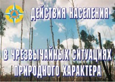 Комплект плакатов "Действия населения в ЧС природного характера" - fgospostavki.ru - Кубинка