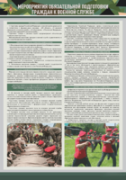 Стенд "Мероприятия обязательной подготовки граждан к военной службе" - fgospostavki.ru - Кубинка