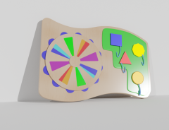 Тактильно-развивающая панель «Яркие краски» - fgospostavki.ru - Кубинка