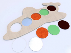 Тактильные разноцветные дощечки «Самолетик» - fgospostavki.ru - Кубинка