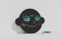 Фигурная грифельная меловая доска на тему эмоций - fgospostavki.ru - Кубинка