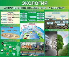 Стенд "Экология. Антропогенное воздействие на биосферу" - fgospostavki.ru - Кубинка