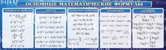 Стенд "Основные математические формулы" - fgospostavki.ru - Кубинка