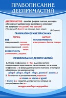 Стенд "Правописание деепричастий" - fgospostavki.ru - Кубинка