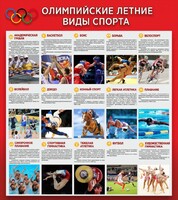 Стенд "Олимпийские летние виды спорта" - fgospostavki.ru - Кубинка
