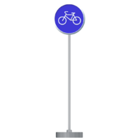 Знак дорожный "Велосипедная дорожка" 4.4 типоразмер 40 на стойке с основанием 3кг - fgospostavki.ru - Кубинка