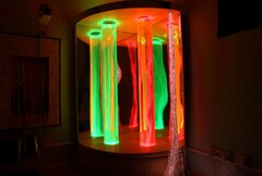 Сенсорный уголок большой с двумя колоннами, двусторонней подсветкой и фибероптическими нитями. VIP класс. - fgospostavki.ru - Кубинка