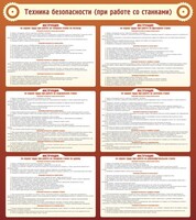 Стенд "Техника безопасности (при работе со станком)" - fgospostavki.ru - Кубинка
