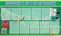 Стенд "Подготовка к ЕГЭ и ОГЭ по биологии" Вариант 2 - fgospostavki.ru - Кубинка