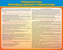 Стенд "Профилактика производственного травматизма" - fgospostavki.ru - Кубинка