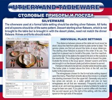 Стенд "Столовые приборы и посуда" - fgospostavki.ru - Кубинка