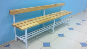 Скамья для раздевалок со спинкой (2 метра) - fgospostavki.ru - Кубинка