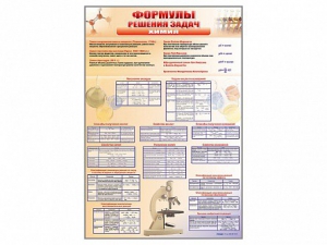 Стенд "Формулы для решения задач по химии" - fgospostavki.ru - Кубинка