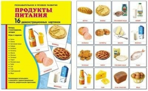 Демонстрационные карточки "Продукты питания" - fgospostavki.ru - Кубинка