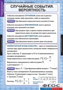 Комплект таблиц. Теория вероятностей и математическая статистика. - fgospostavki.ru - Кубинка