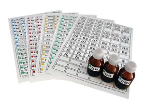 Набор этикеток самоклеющихся (лабораторный) - fgospostavki.ru - Кубинка