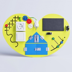 Бизиборд «Большое жёлтое сердце» - fgospostavki.ru - Кубинка