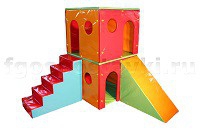 Домик игровой двухэтажный (комплект) - fgospostavki.ru - Кубинка