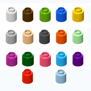  Элемент конструктора одиночный одноцветный Color Blocks 100 штук - fgospostavki.ru - Кубинка