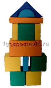 Мягкий модуль-конструктор "Городок" (12 элементов) - fgospostavki.ru - Кубинка