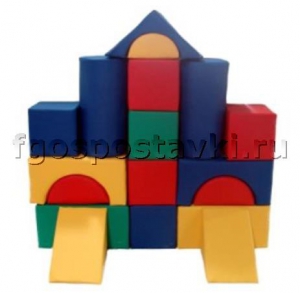 Мягкий модуль-конструктор "Городок" (18 элементов) - fgospostavki.ru - Кубинка