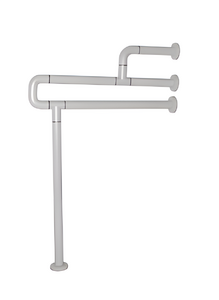 Поручень напольно-настенный с антибактериальным покрытием (белый) - fgospostavki.ru - Кубинка