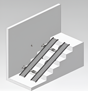 Пандус откидной двойного сложения - fgospostavki.ru - Кубинка