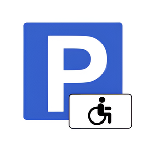 Трафарет для отрисовки знака стоянки для инвалидов 1600х800 миллиметров - fgospostavki.ru - Кубинка