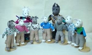 Шагающий театр "Волк и 7 козлят" (9 персонажей) - fgospostavki.ru - Кубинка