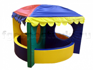 Сухой бассейн-трансформер "Карусель" 6 элементов с шариками - fgospostavki.ru - Кубинка