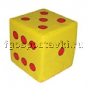 Кубик "Бросайка" с точками - fgospostavki.ru - Кубинка