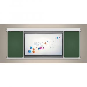 Многофункциональная раздвижная система аудиторных досок 75'' - fgospostavki.ru - Кубинка