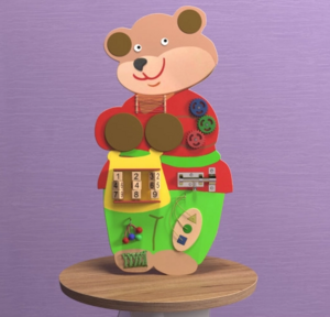 Бизиборд «Мишка Потапыч» - fgospostavki.ru - Кубинка